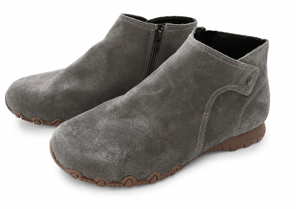 Skechers Ankle Boot Womens 11 Bikers Lite Suede Cool Memory Foam Suede Leather